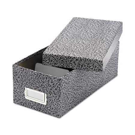 Tops Business Forms Oxford, Reinforced Board Card File, Lift-Off Cover, Holds 1,200 3 X 5 Cards, Black/white 40588